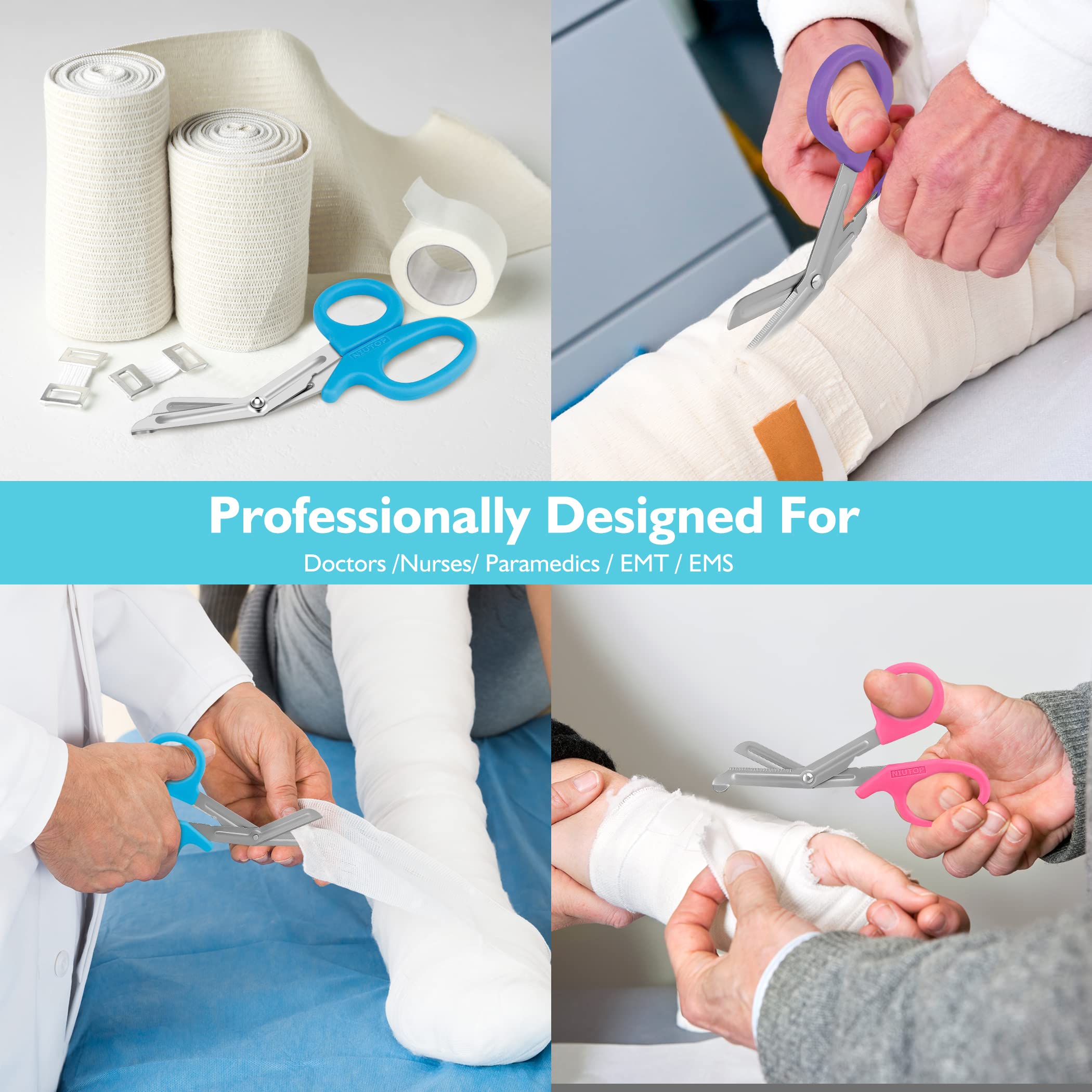 Three-color set bandage scissors for nurses