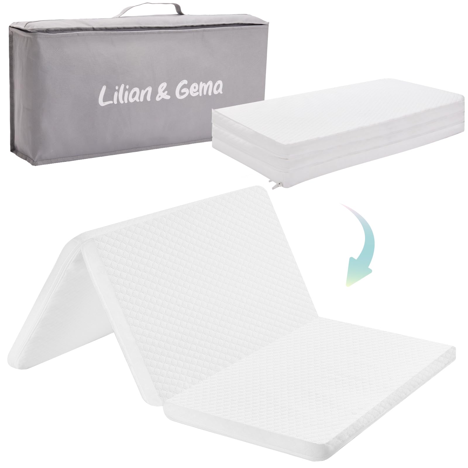 Lilian&Gema pack and play mattress 38x26x1-5 size