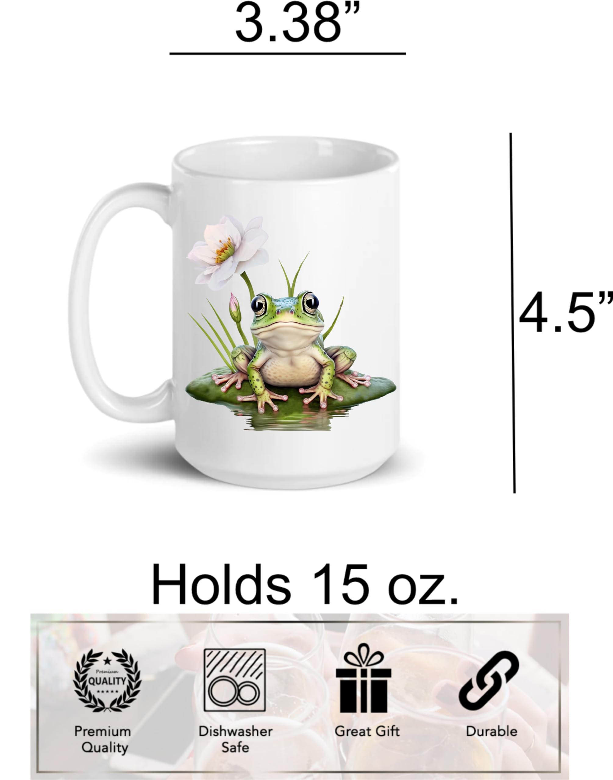 Nature lovers frog mug for daily use