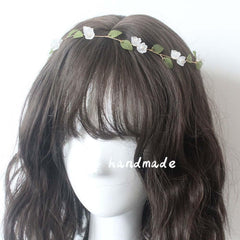 Lily of the Valley crown headband for garden rustic wedding