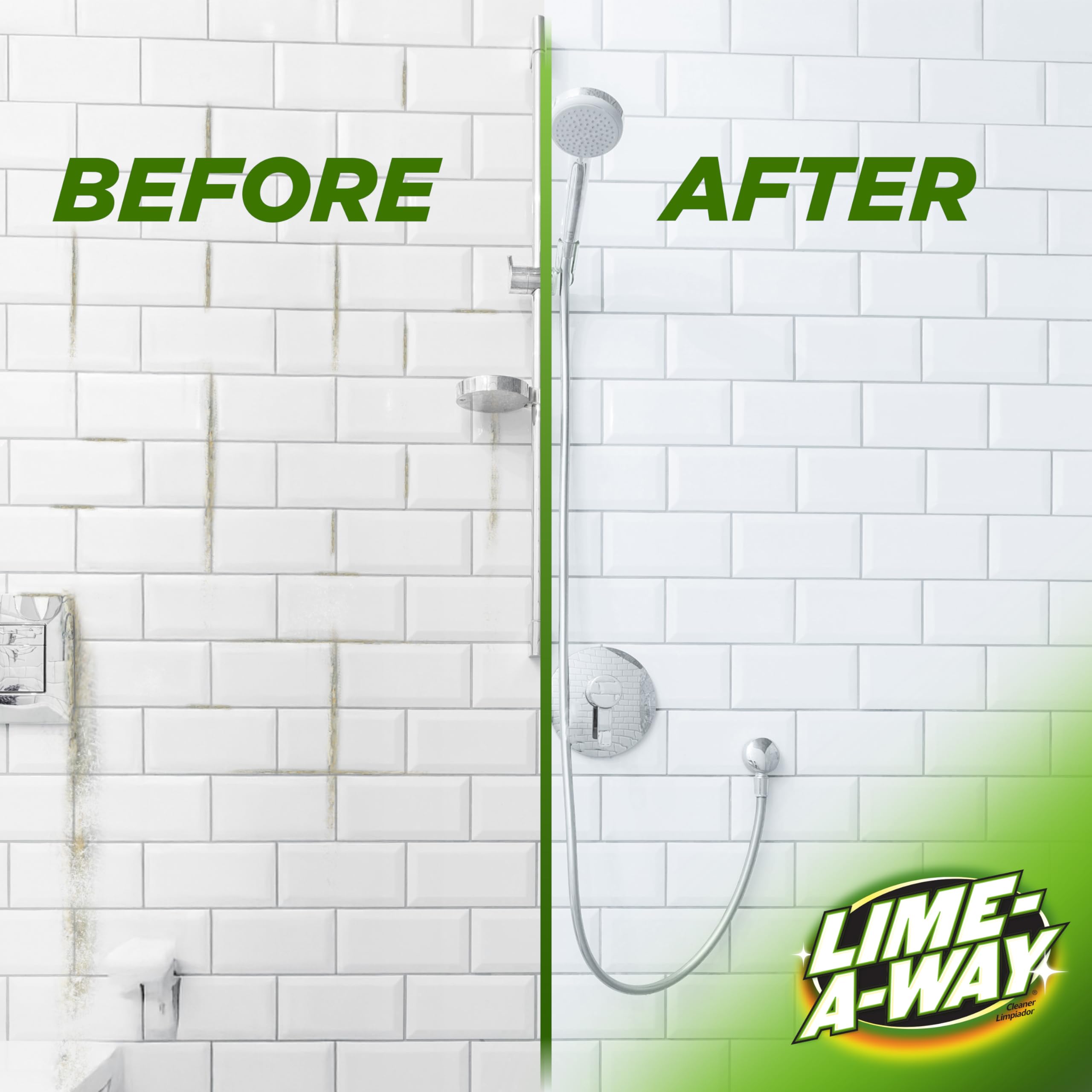 Lime-A-Way fixtures shine after cleaning