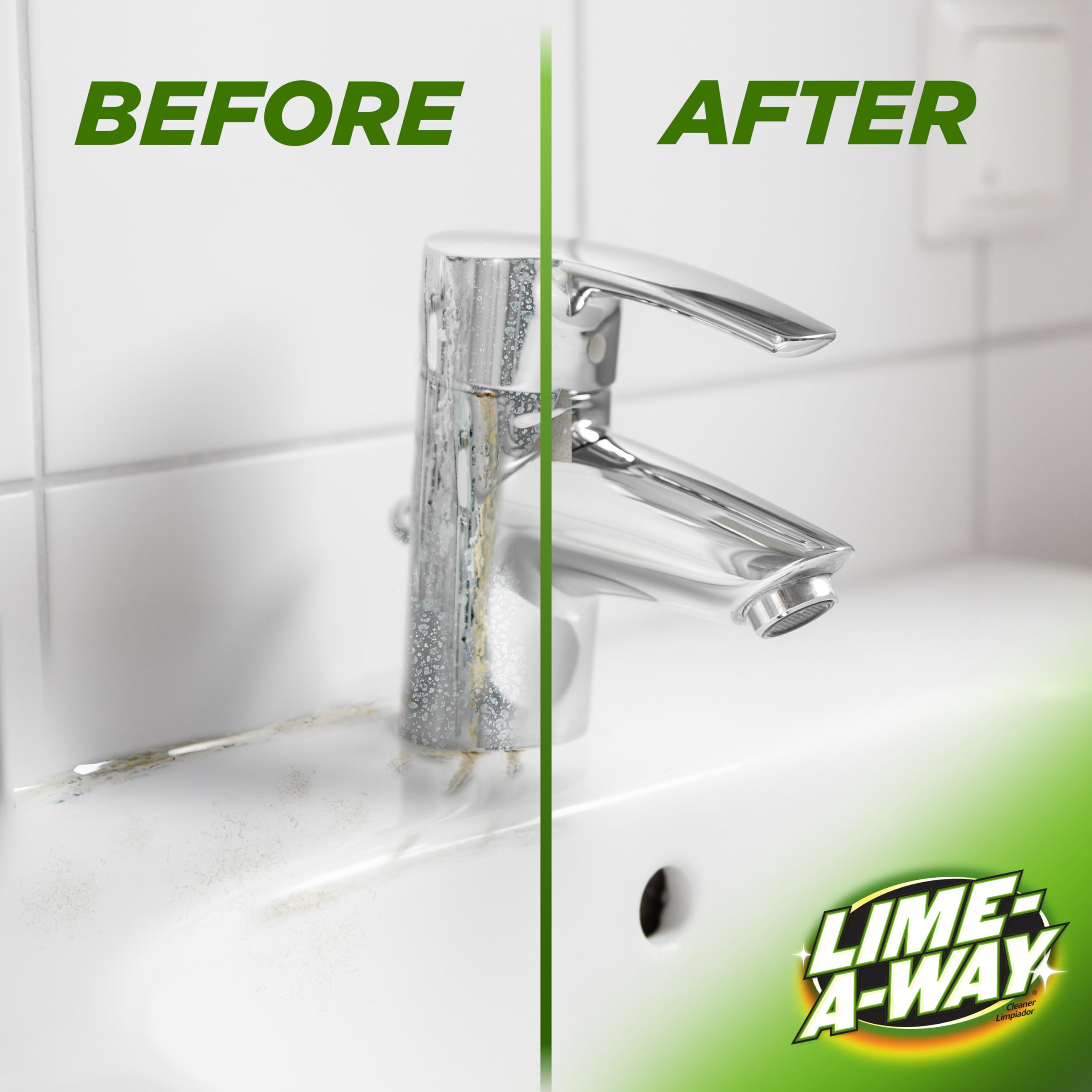 Lime-A-Way spray on glass shower doors