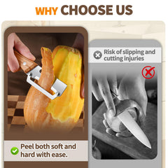 LINBLIF peeler with built in bottle opener