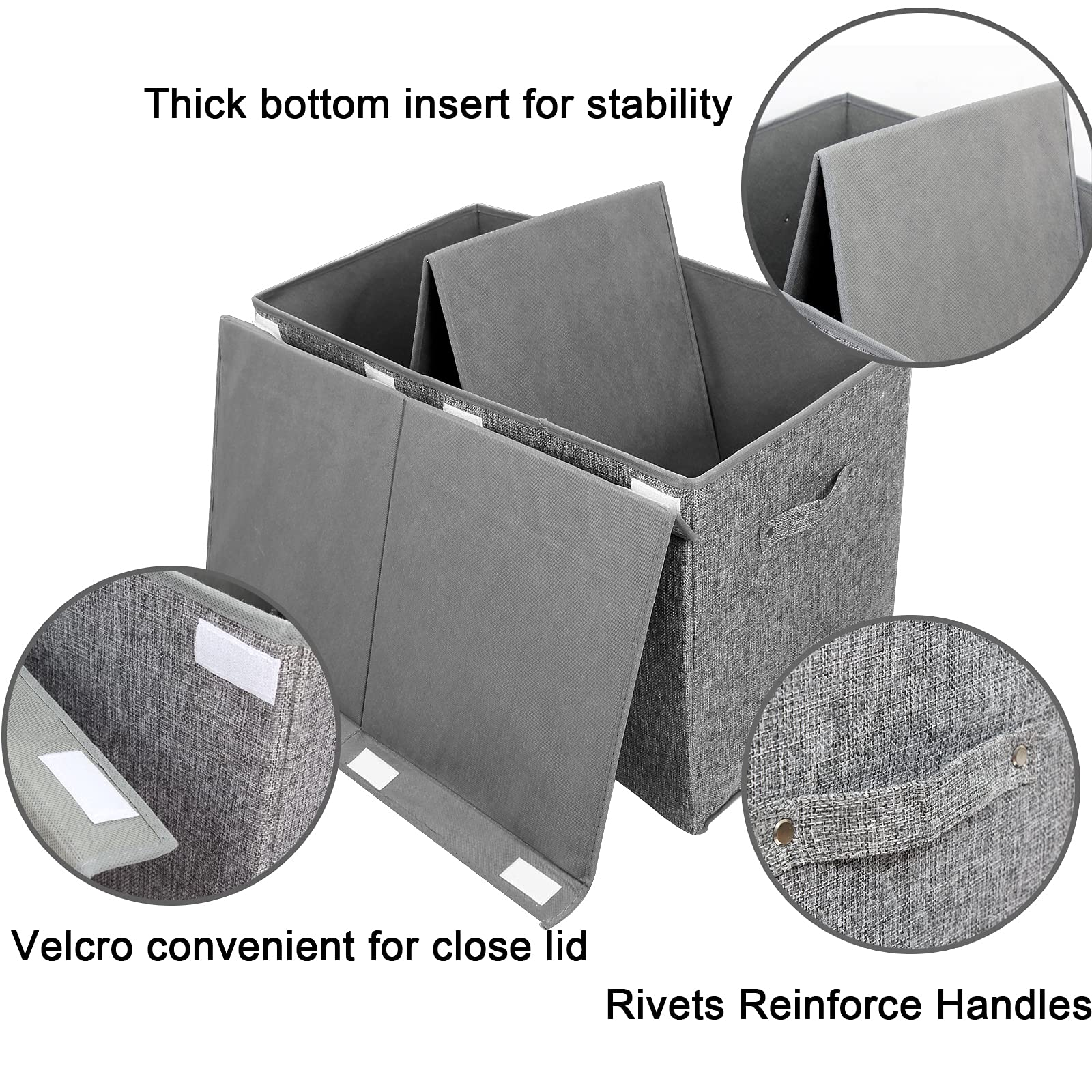 linen gray toy box exterior for living rooms and nurseries