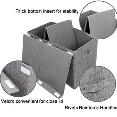 linen gray toy box exterior for living rooms and nurseries