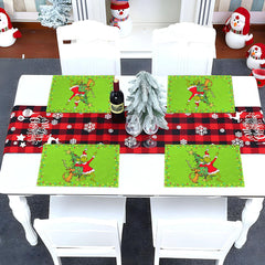 festive table decor linen placemats