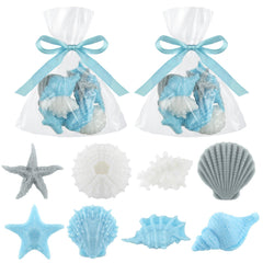 Lineshading ocean decorative soaps set 200g in blue white grey