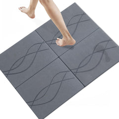 Linidcoud extra large stone bath mat footprint 31.5 x 23.6 inches