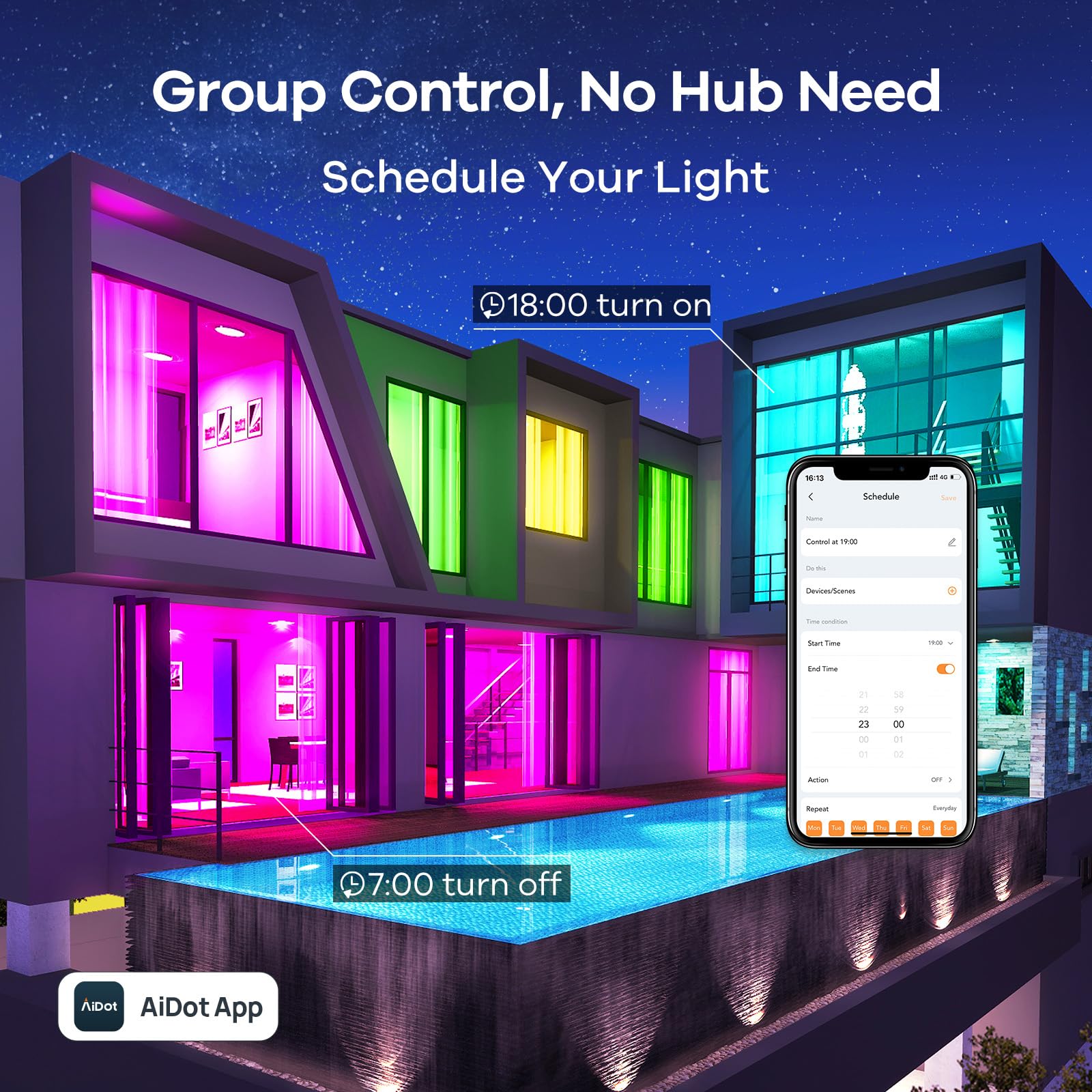 Linkind e26 smart bulb with 104 preset scenes