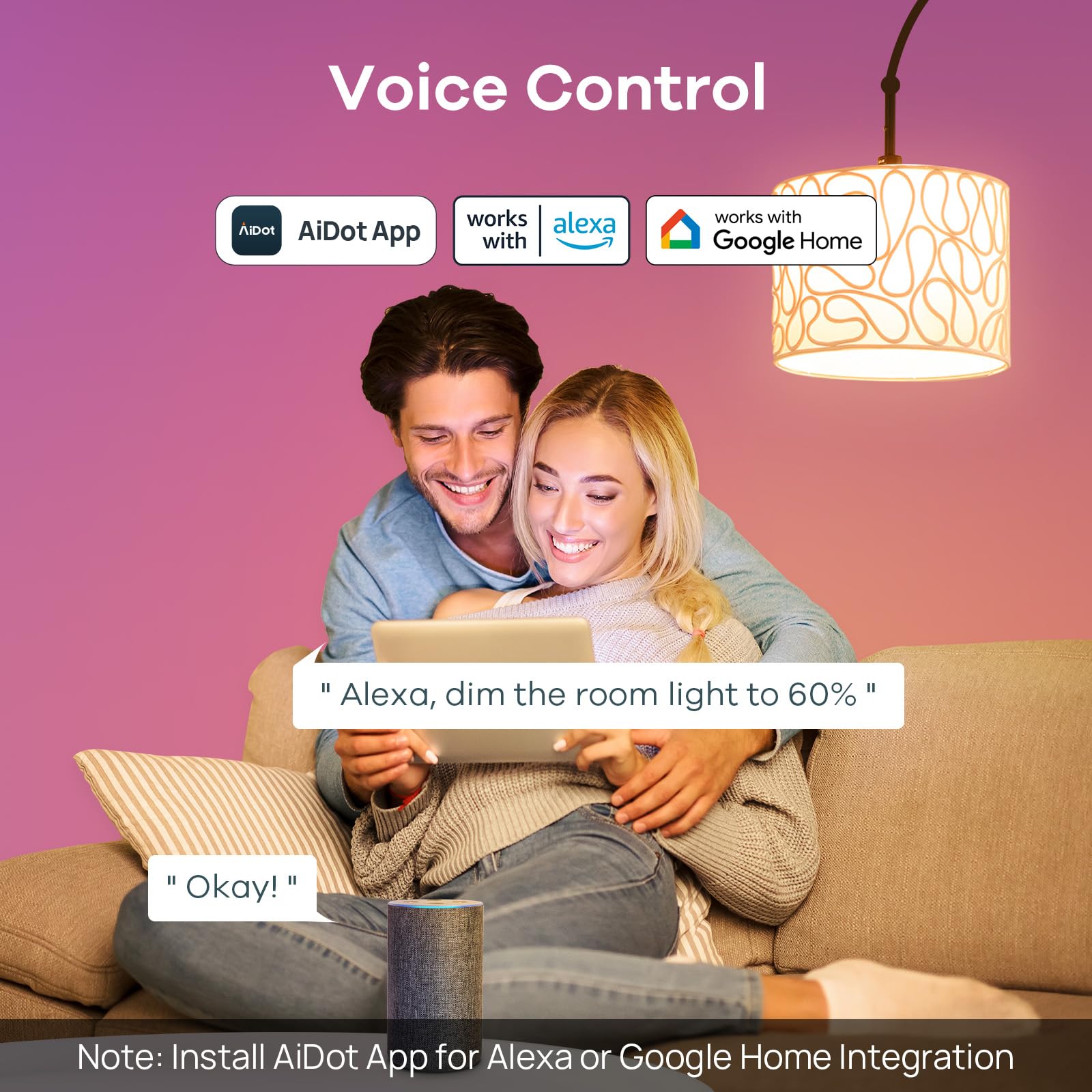 Alexa and Google Home compatible Linkind bulbs