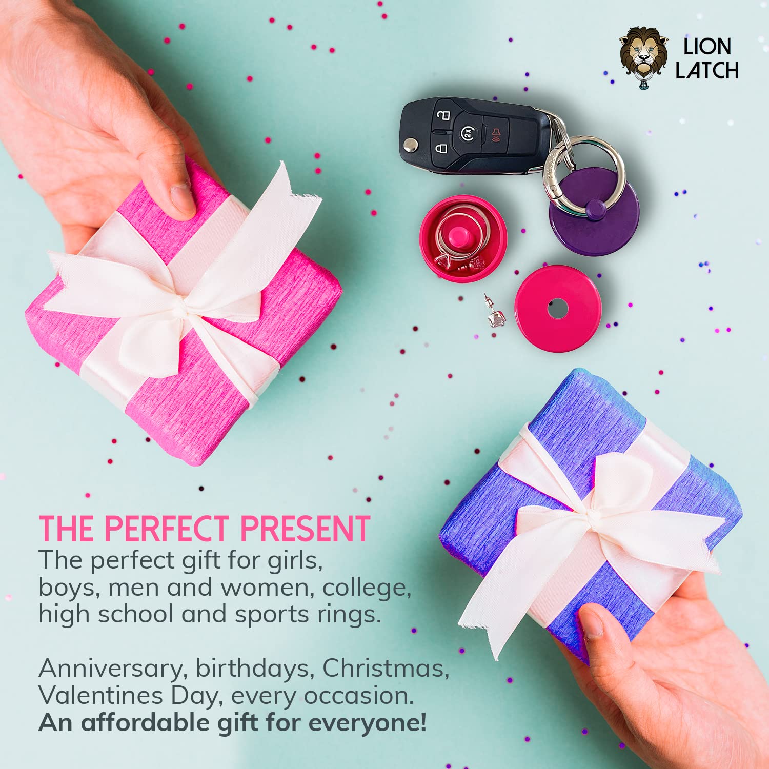 Portable jewelry box with keychain attachment