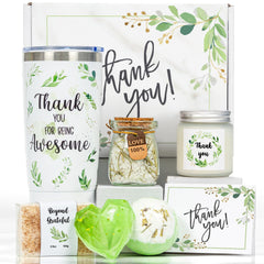 Liosenuiy thank you gifts for women gift box contents including tumbler and bath items