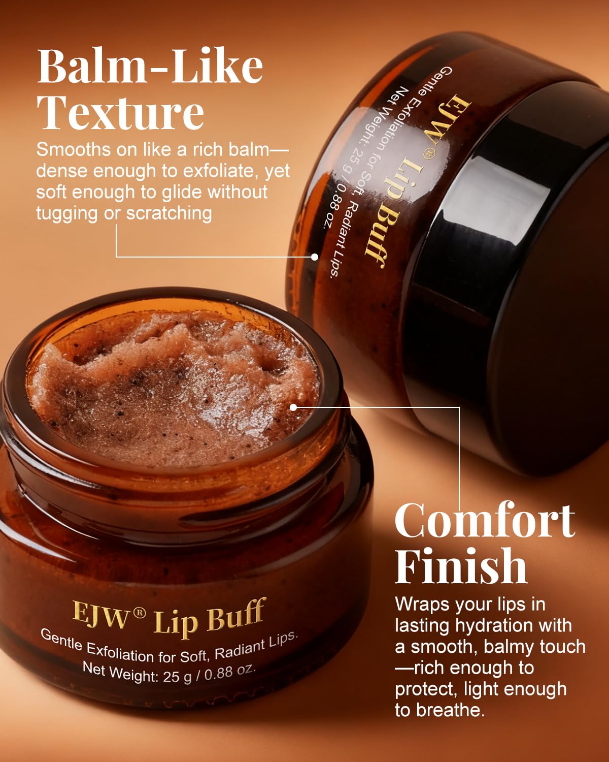 creamy non-gritty lip scrub texture
