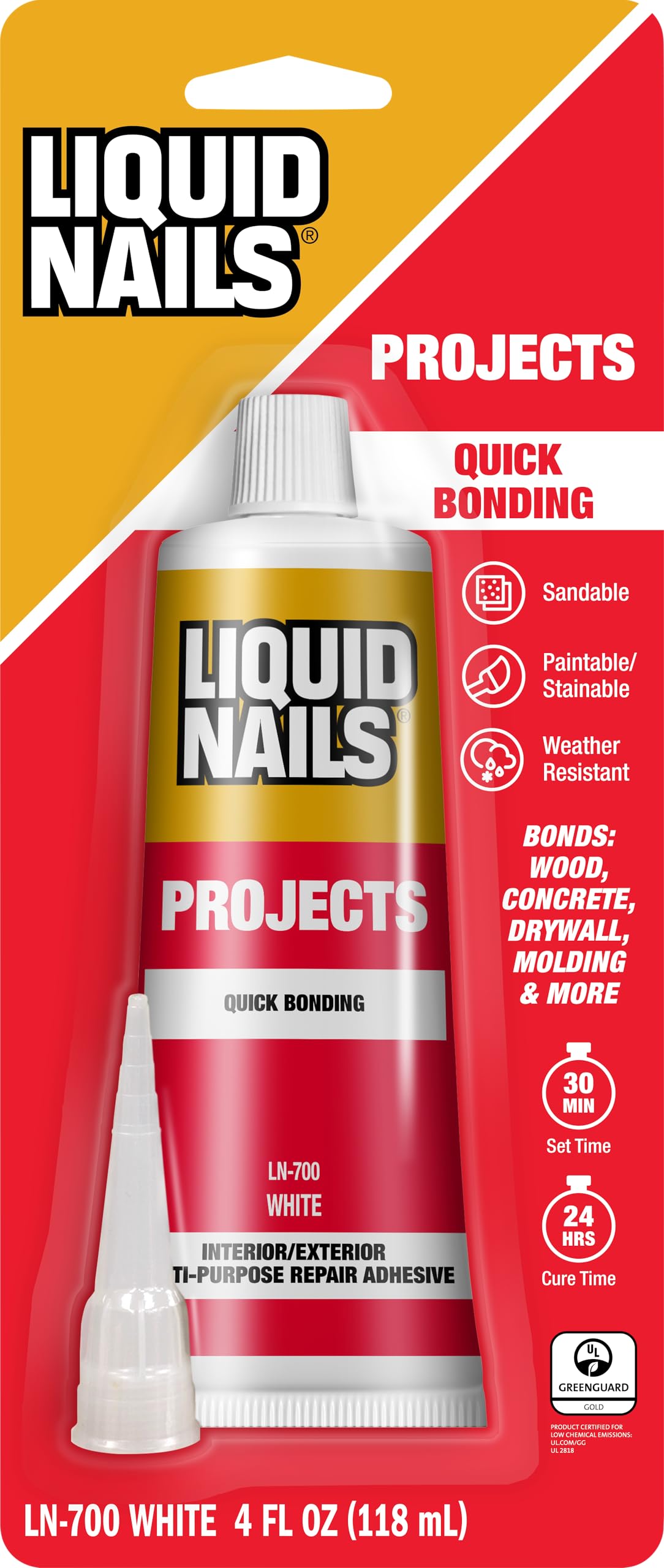 Liquid Nails LN-700 4-ounce adhesive bottle for small projects