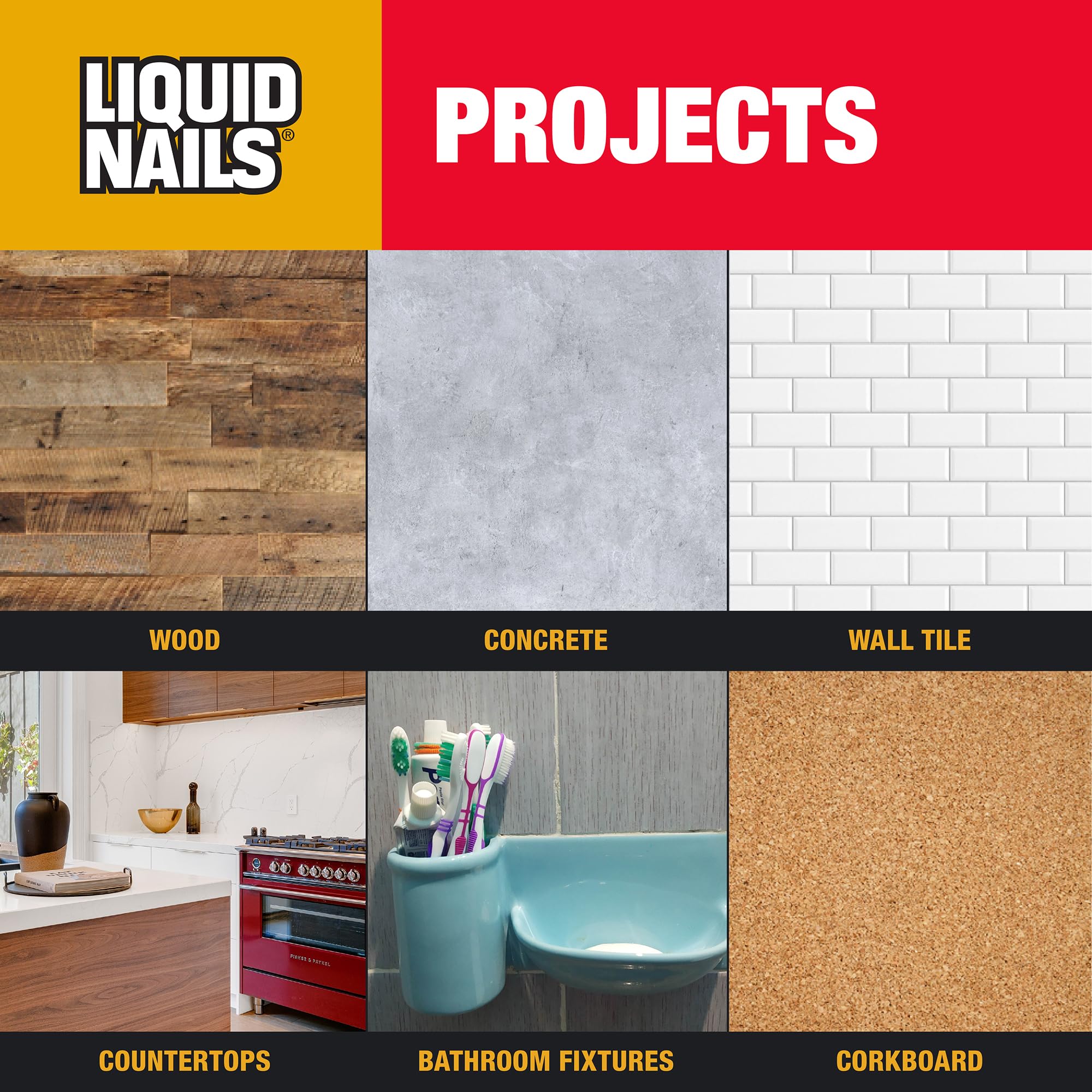 Liquid Nails LN-700 packaging for home repairs and projects