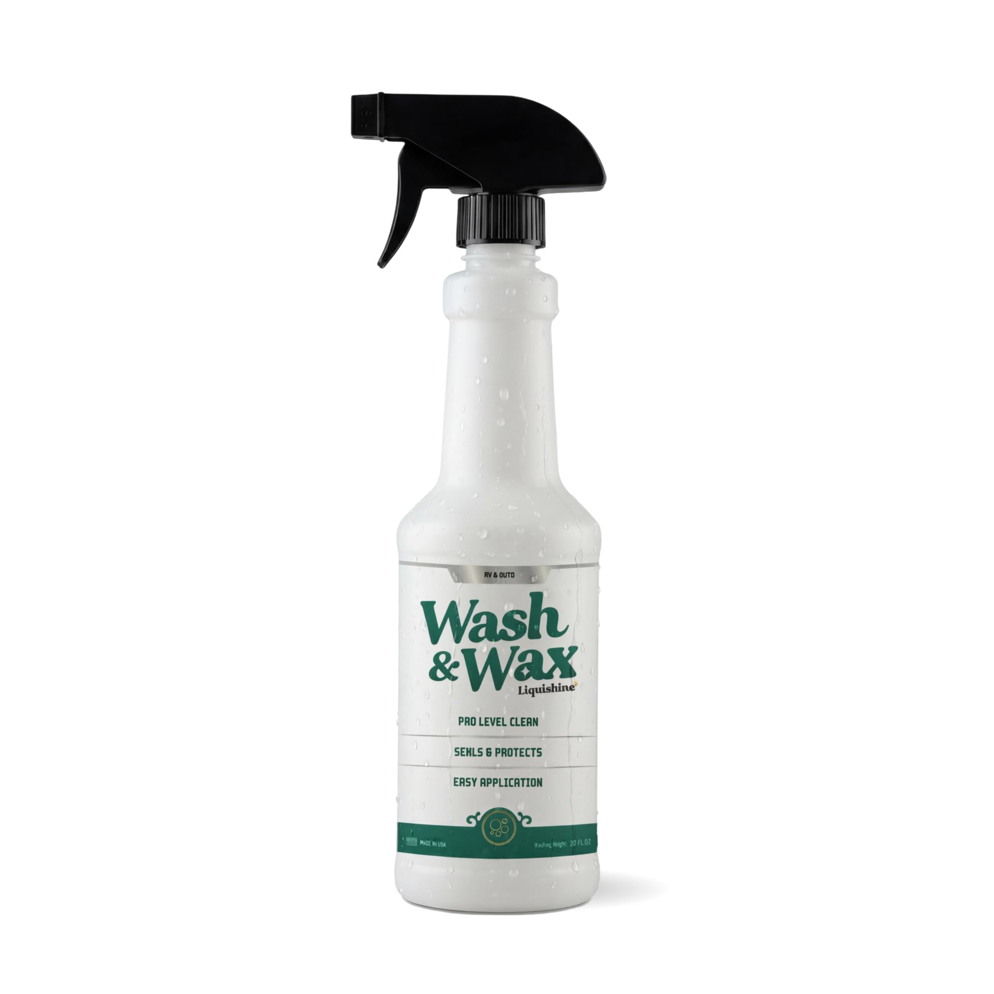 Liquishine Wash & Wax RV Cleaner bottle label