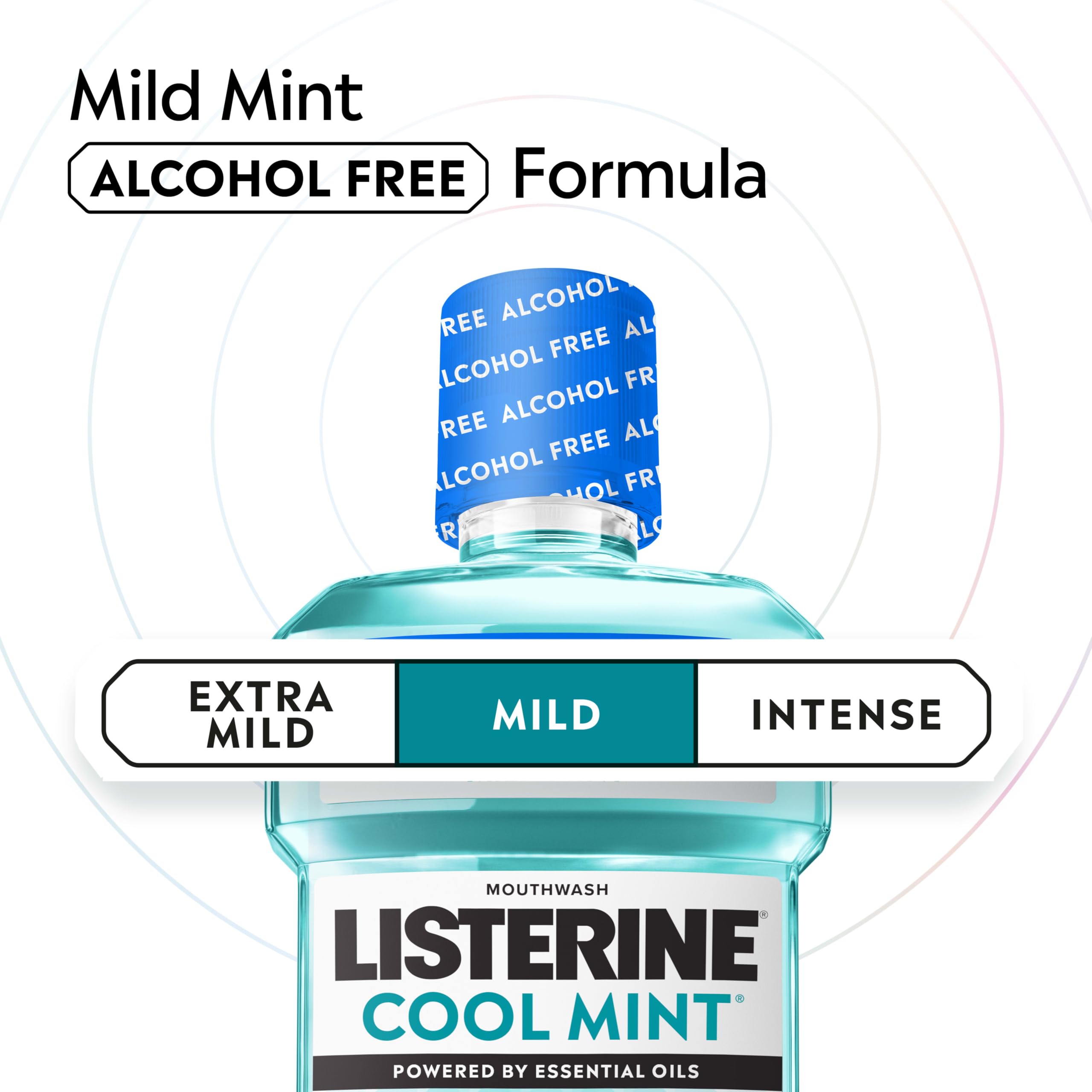Dentist recommended Listerine mouthwash alcohol free