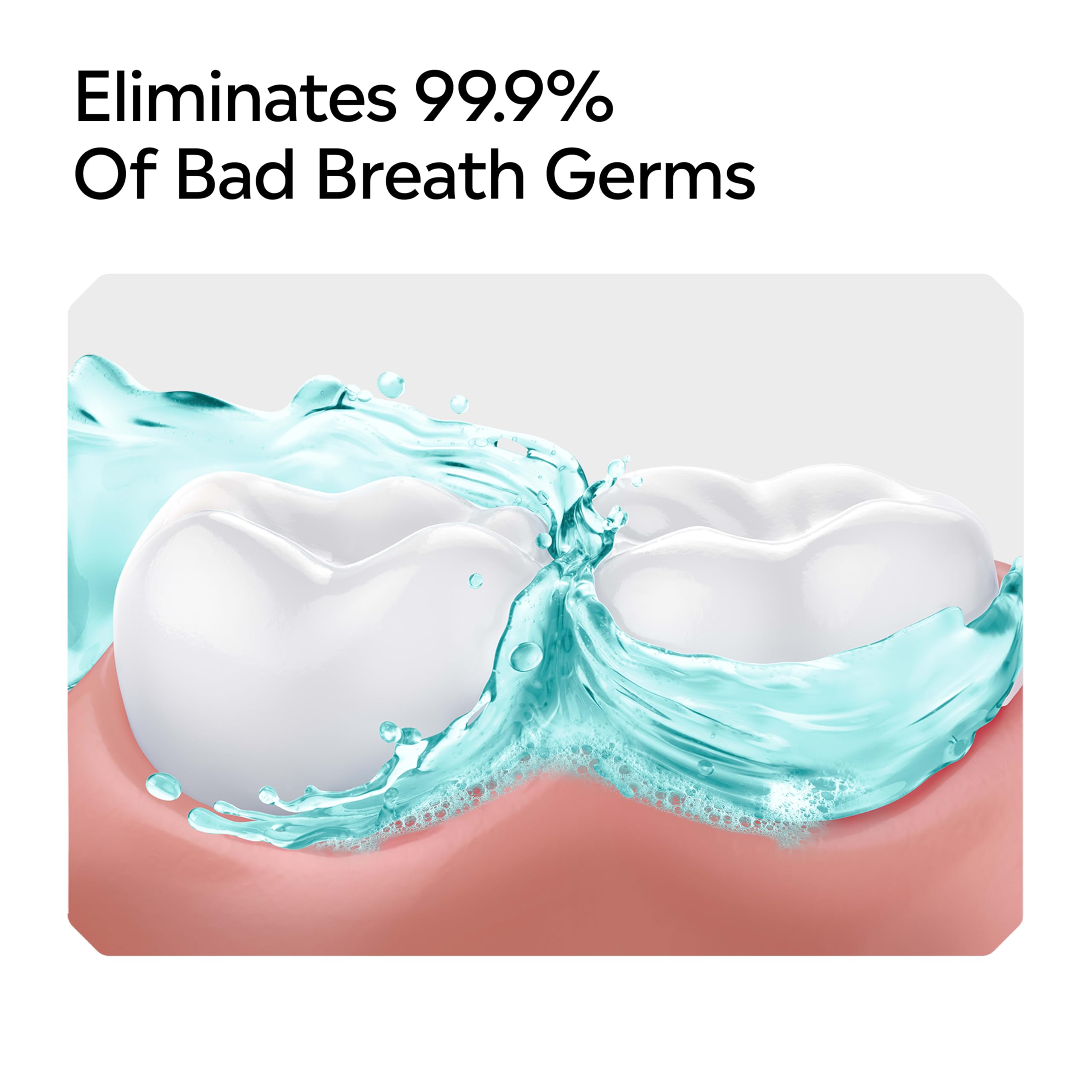 Alcohol-free mouthwash for bad breath 1 liter bottle