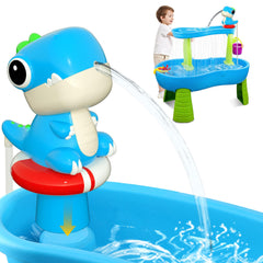 Litand Dinosaur Water Table Pump blue product on water table