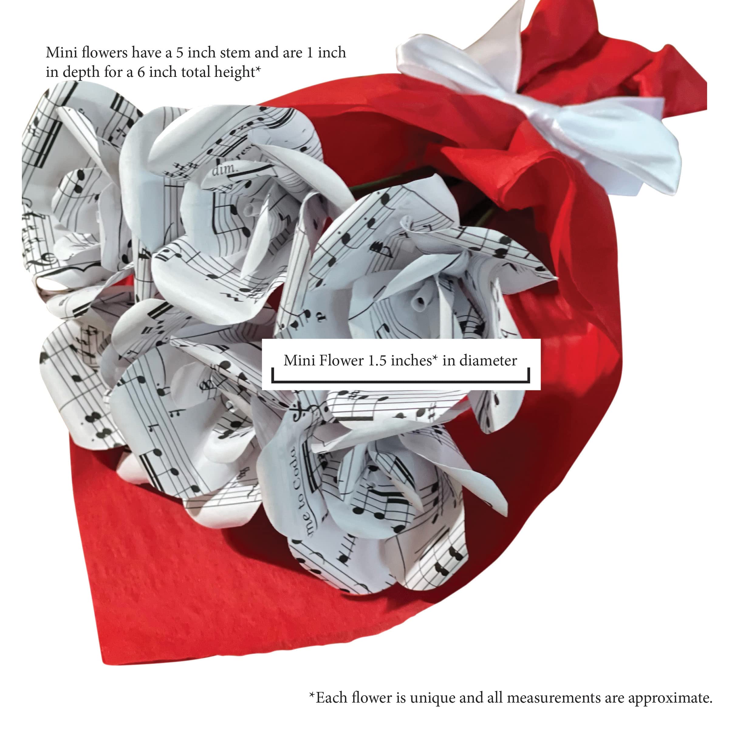 Mini rose bouquet inspired by classic composers