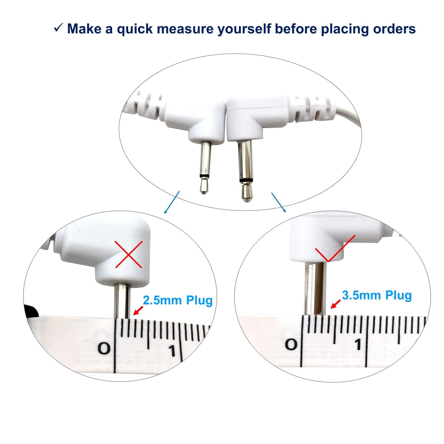 LiteTour 150cm TENS EMS lead wires 3.5mm