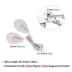 LiteTour 3.5mm plug to snap electrode wires