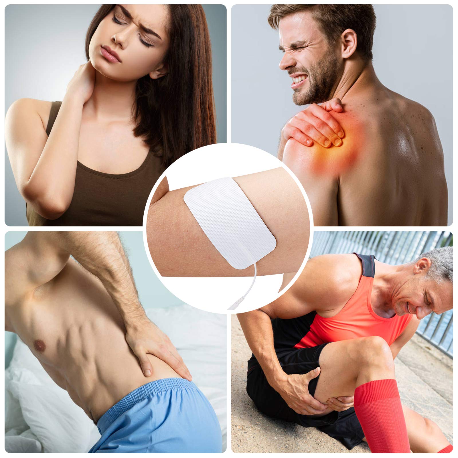 Reusable self-adhesive LiteTour electrode pads in resealble pouch