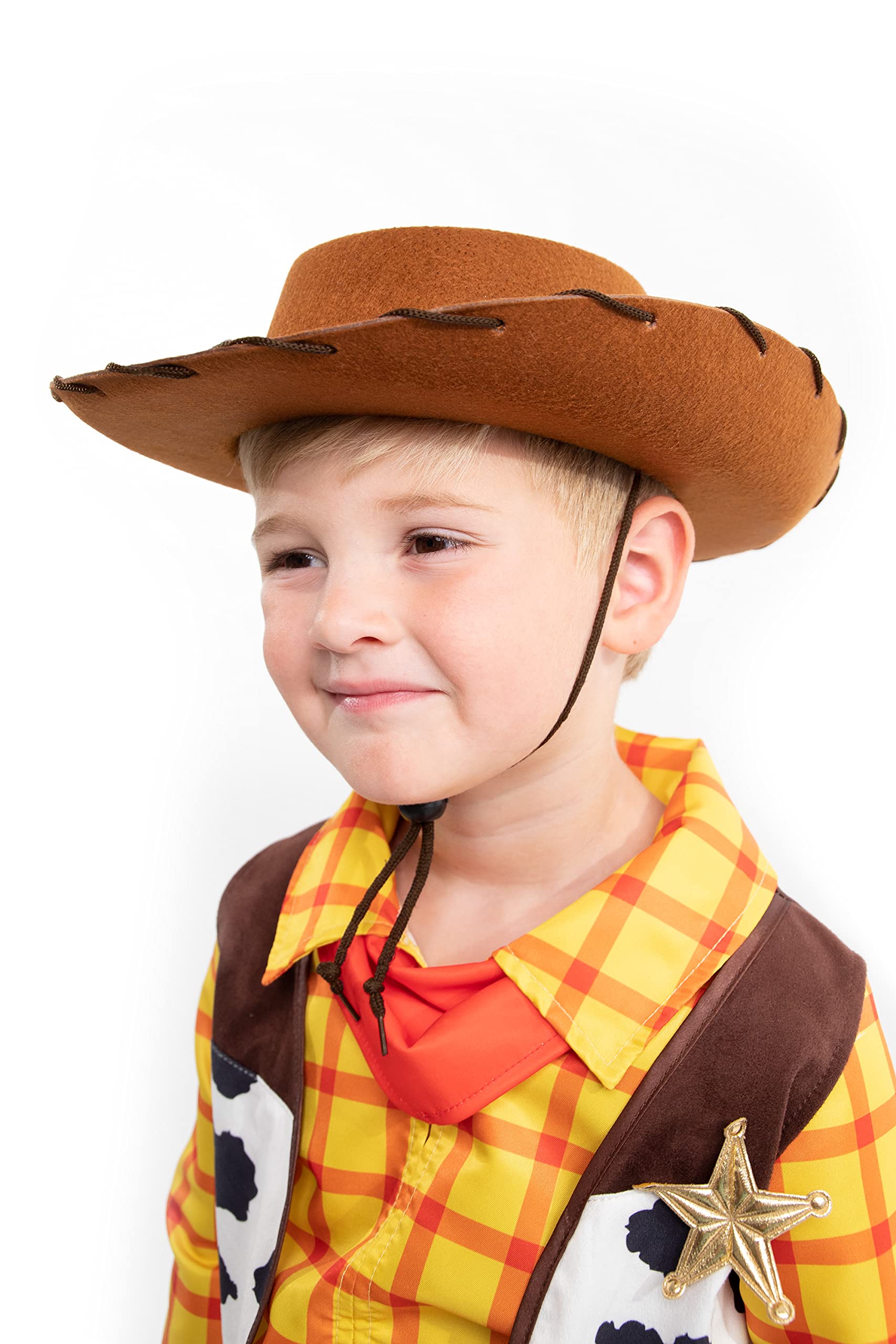 Brown felt hat for Little Adventures costume