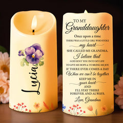 Flameless battery powered candle safe around children and pets