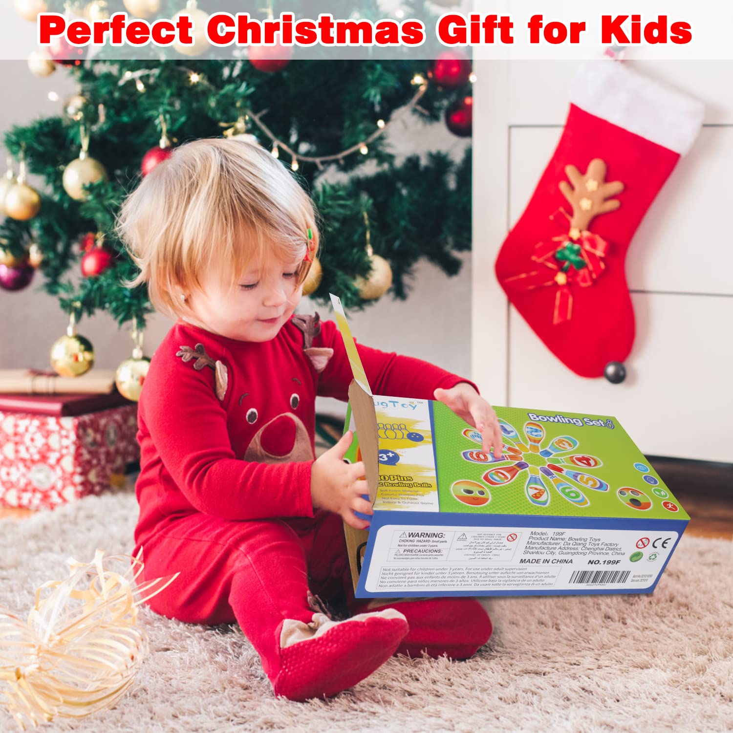 Little hands friendly bowling set components