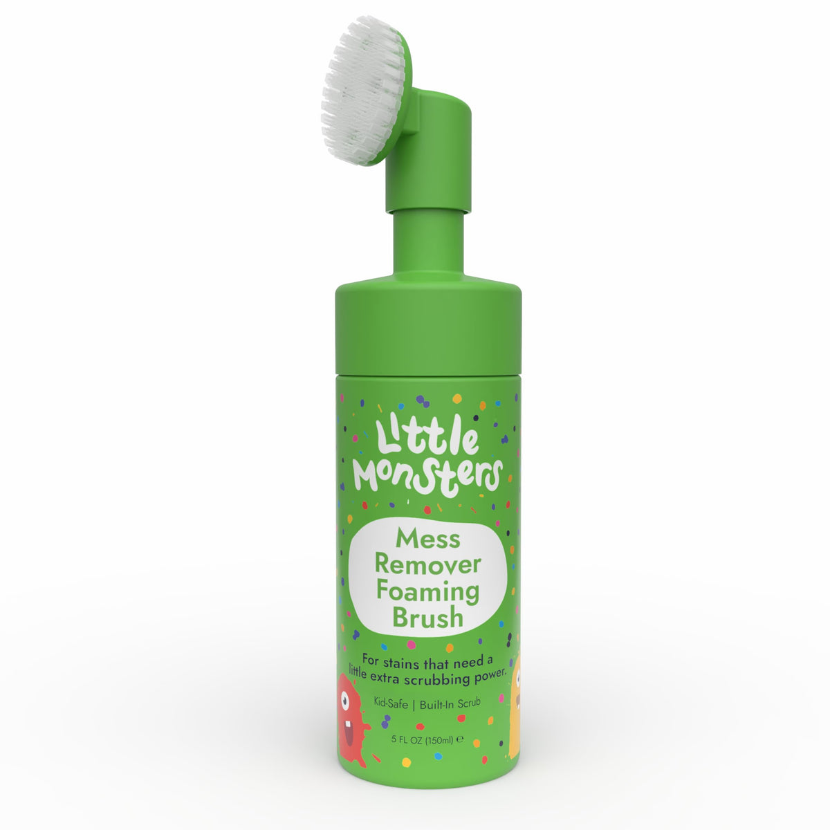 Little Monsters Mess Remover Foaming Brush bottle with silicone brush tip