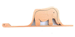 Little prince boa constrictor elephant wooden gift puzzle front view