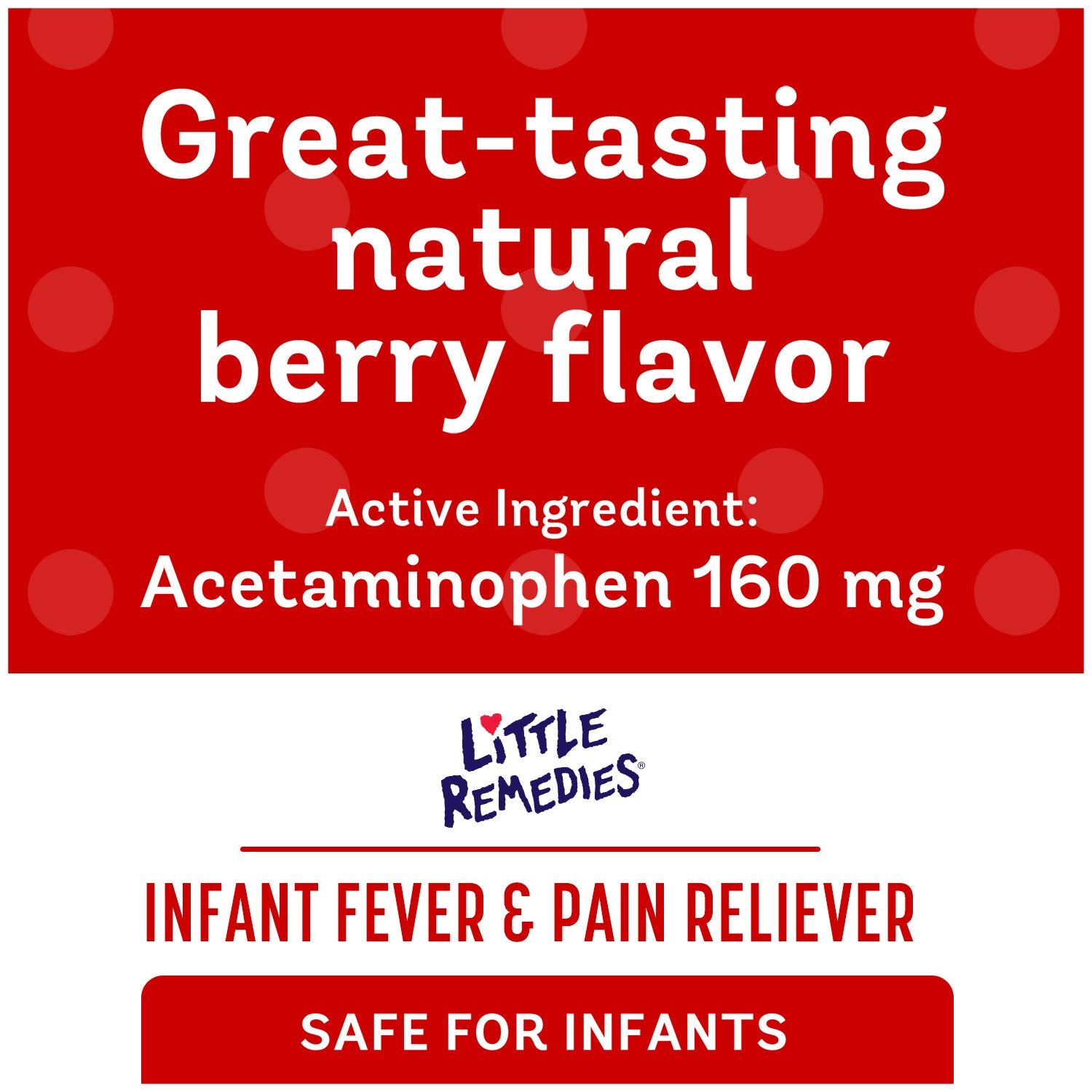 Berry Flavor Little Remedies fever relief packaging