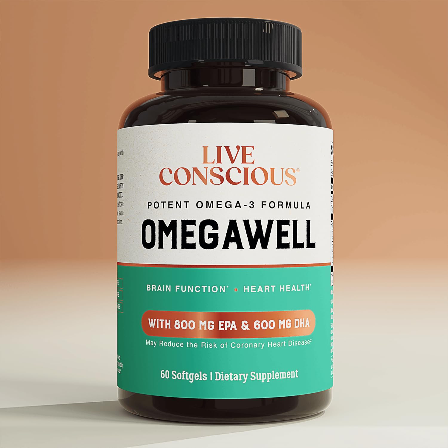 Sustainably sourced fish oil softgels made in USA