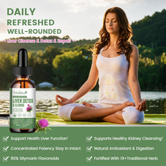Concentrated 4x bioavailable liquid liver supplement bottle