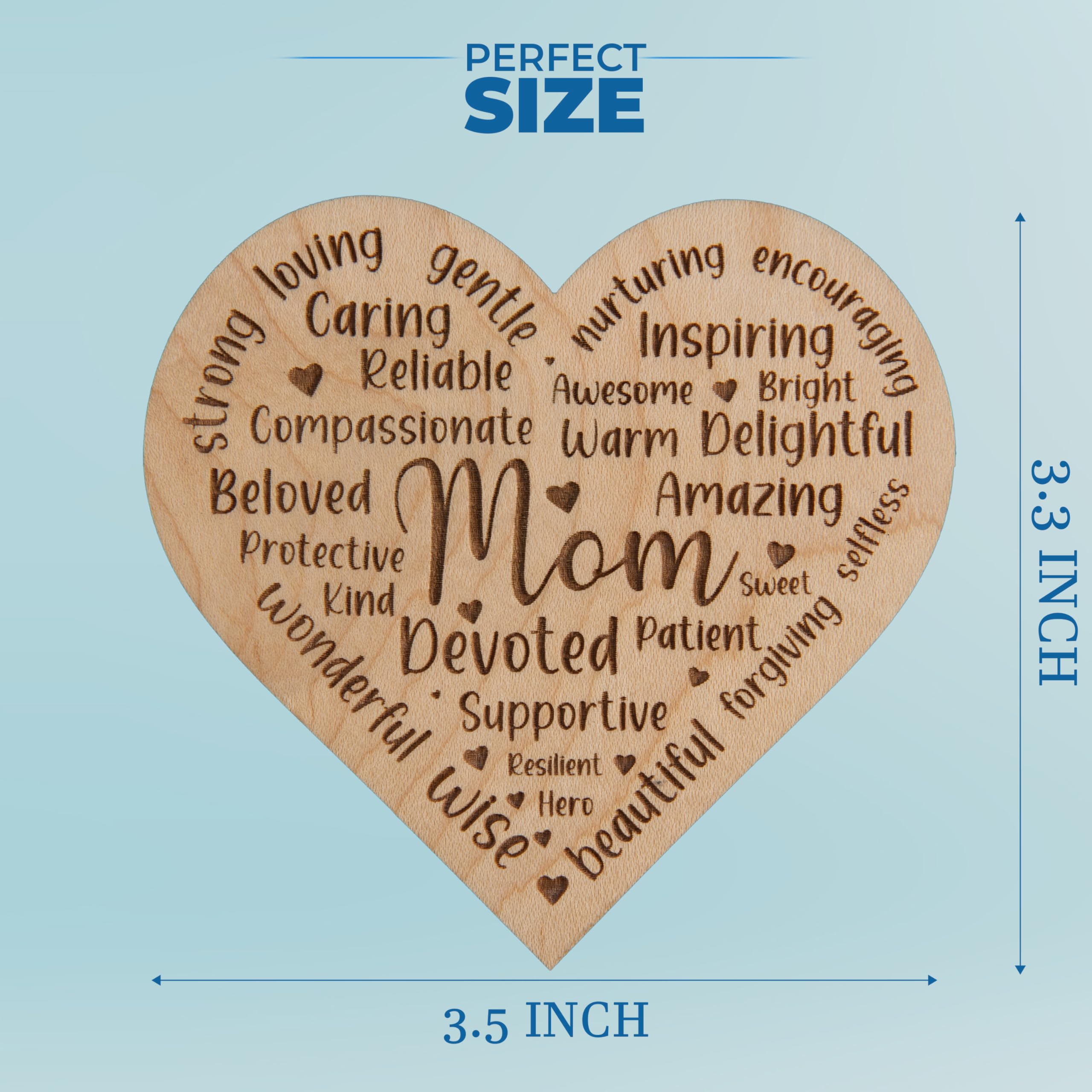 Gift for mom wooden magnet from Livin Harmony