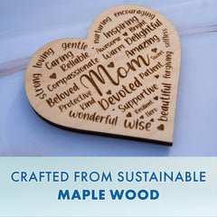 Maple plywood wooden magnet by Livin Harmony