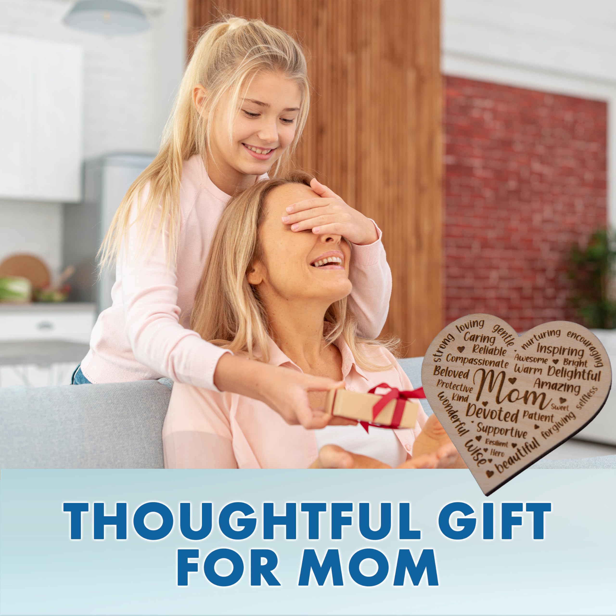 Sentimental maple plywood mom magnet by Livin Harmony