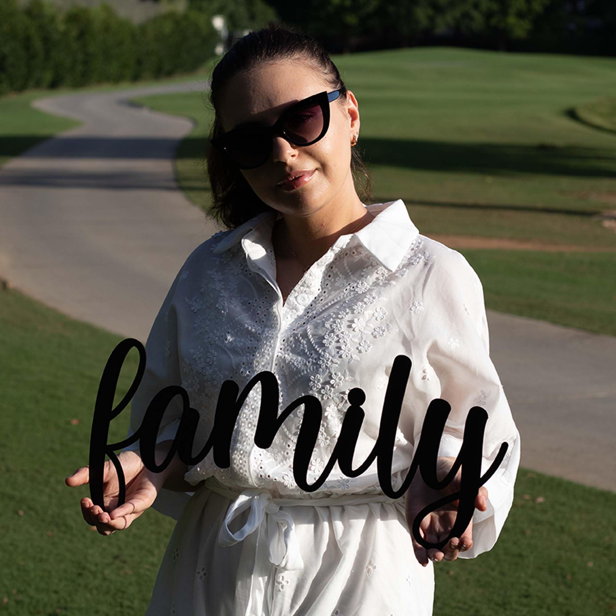 Living Room Entryway wall art featuring family word