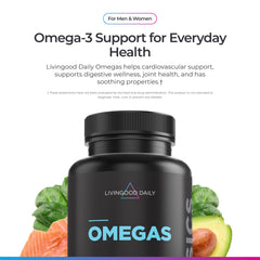 Livingood Daily TG Fish Oil 60 Softgels label
