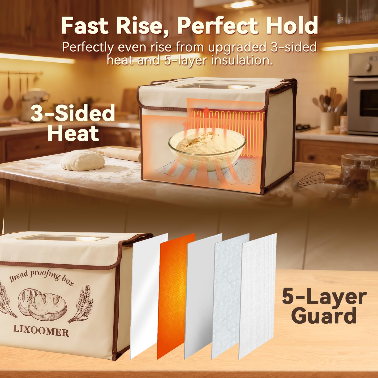 Five-layer insulation and spacious interior
