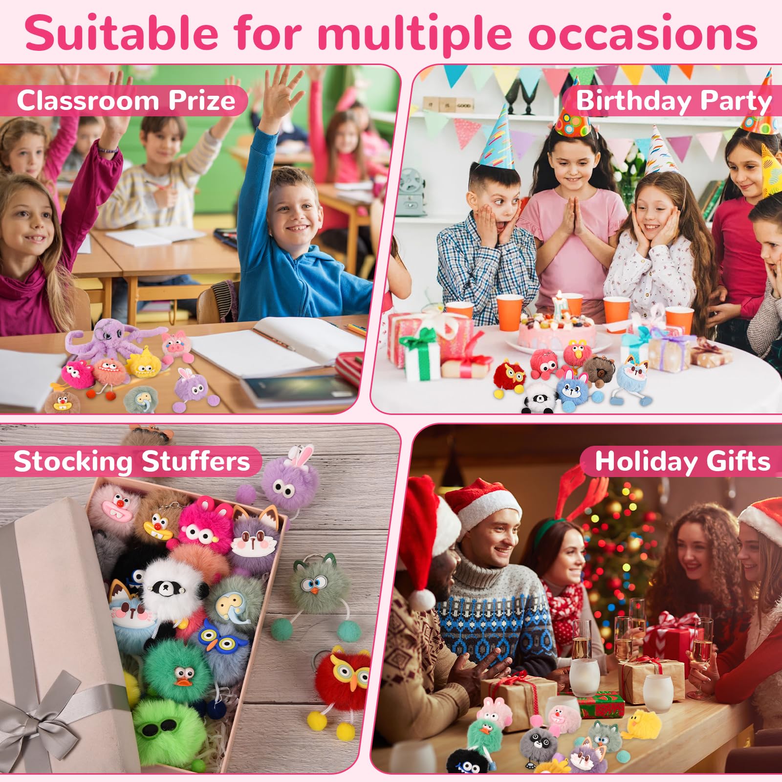 Safe hypoallergenic LiYiQ plush keychains for gifting
