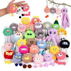 LiYiQ plush keychains 30-pcs bulk pack