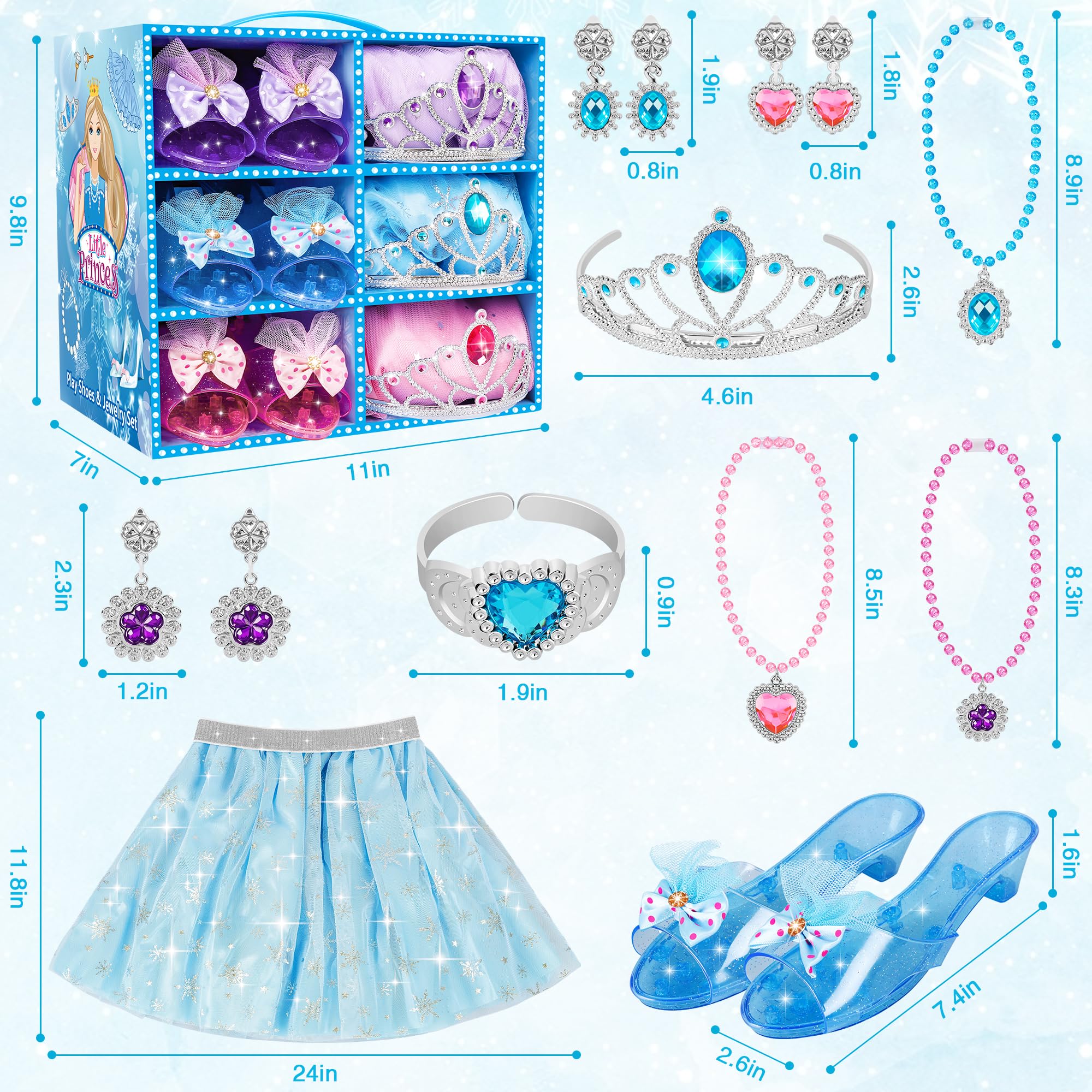 LJZJ princess necklaces included in dress up kit