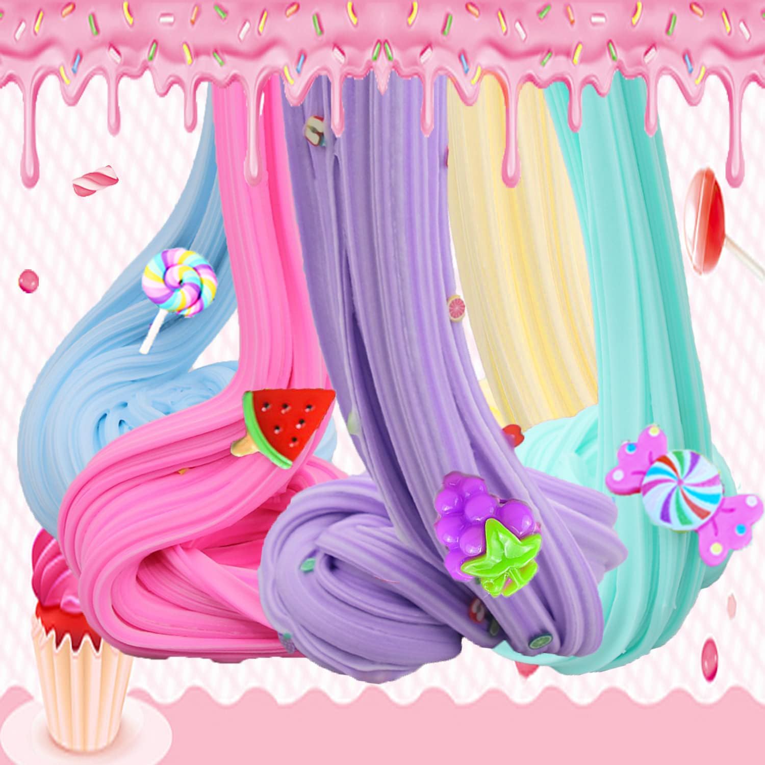 Girls and boys 6+ gift from LKAXYTP butter slime kit