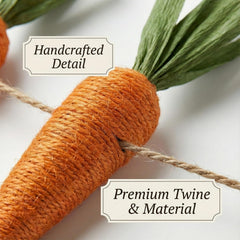 15 carrot garland for mantel decor suitable for spring
