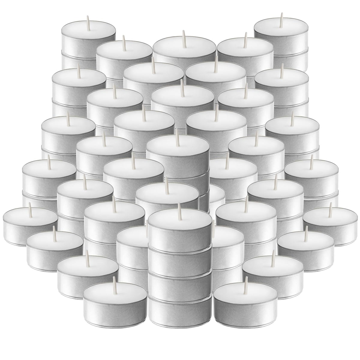L'ner Tea Light Candles 100 pack unscented tealights