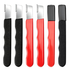Lnidpd garden tool pocket blade sharpener 6 piece set black red