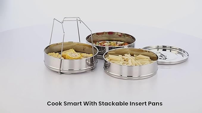 Fits 6-quart and 8-quart pressure cookers