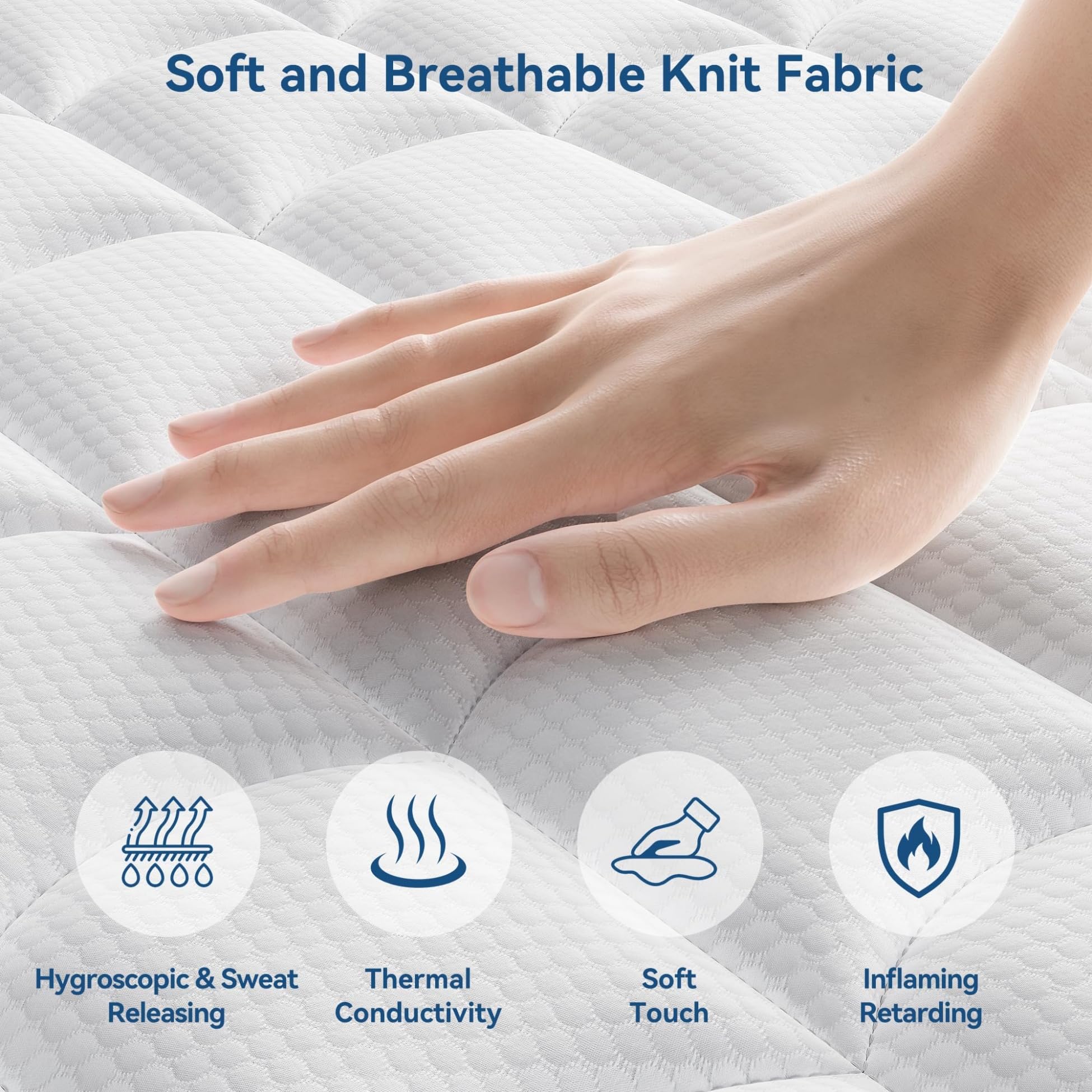 Hybrid mattress featuring 768 independent pocket springs for motion isolation